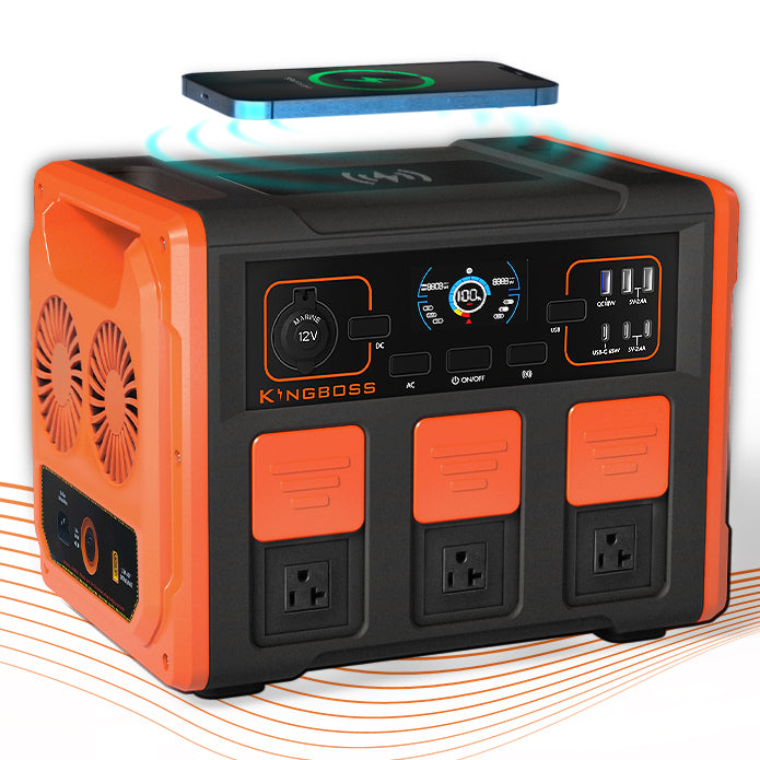 KINGBOSS Portable Power Station 1200W Orange