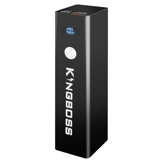 Kingboss 15000mAh LiFePO4 Power Bank, Small Portable Charger with Digital Display, 22.5W PD & USB-C Fast Charging, Dual Input/Output Backup Battery for Phone Travel Backup, Tablet, Watches, Headphone