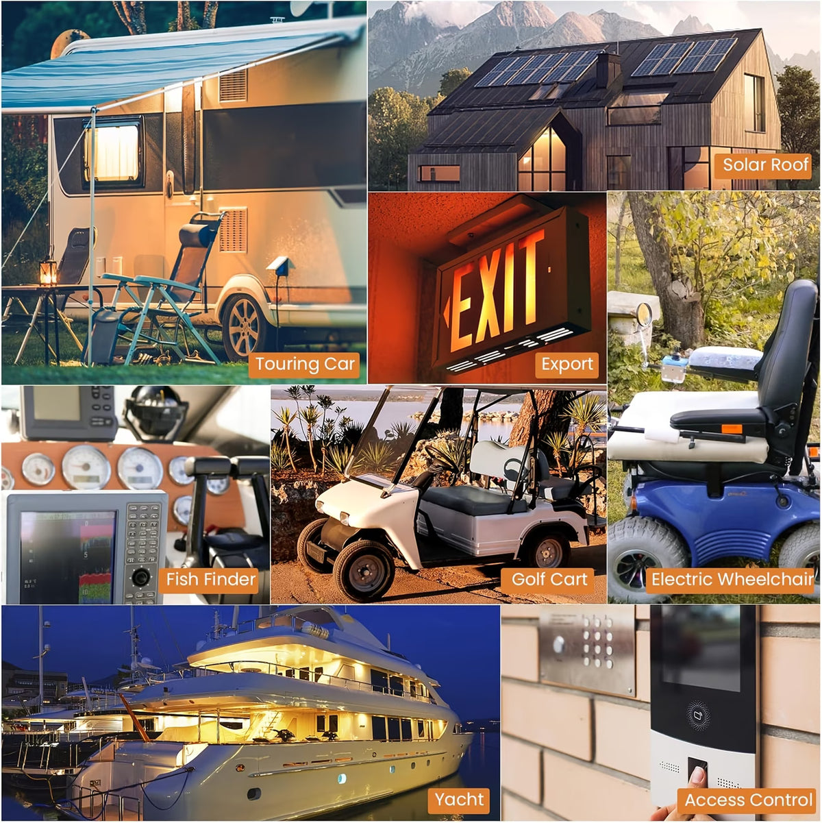 Kingboss 12.8V 100Ah LiFePO4 Battery, Built-in BMS, Long Cycle Life, 1280Wh for RV & Solar