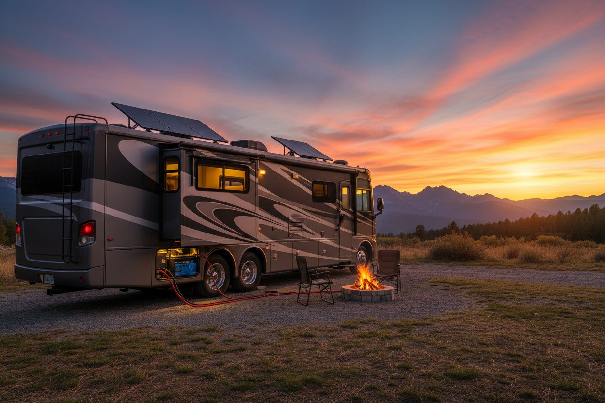 RV Camping with KINGBOSS Battery